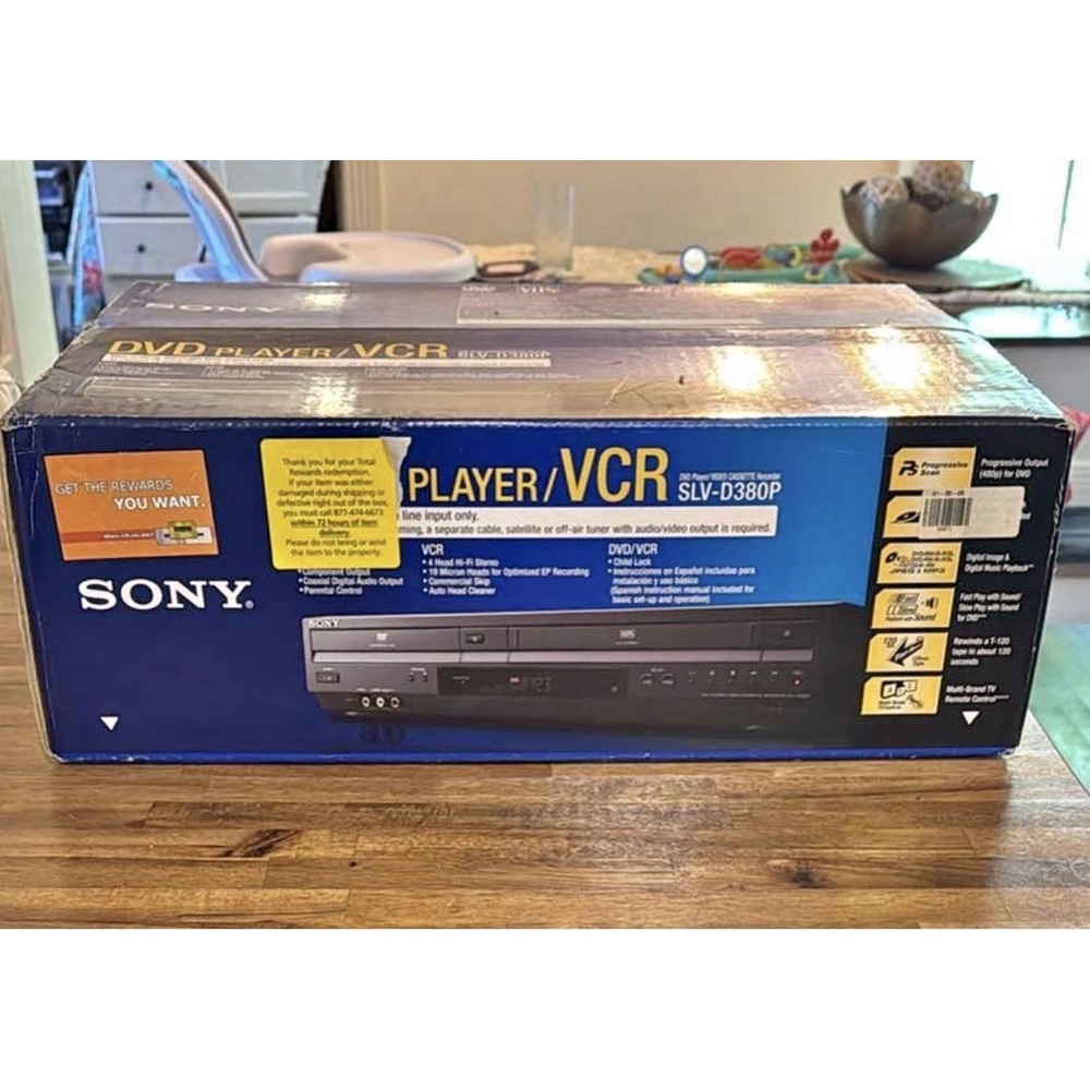 Sony SLV-D380P DVD & VCR VHS Recorder Combo Open Box